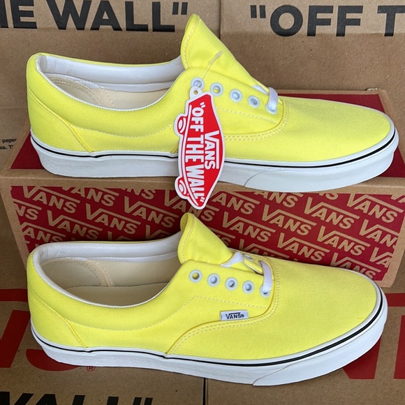Vans Era Neon Lemon Tonic/True White sneakers WMNS - Picture 2 of 16